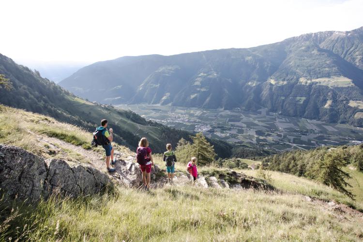 Meraner Höhenweg, wandern, Familie, Naturns