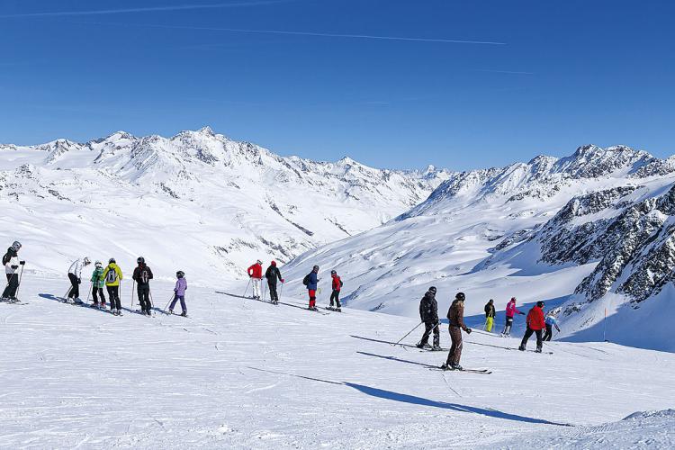 Schnalstaler Gletscher, Skigebiet