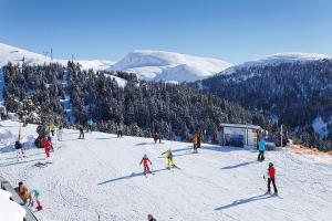 Il comprensorio sciistico di Merano 2000 sopra Merano in Alto Adige