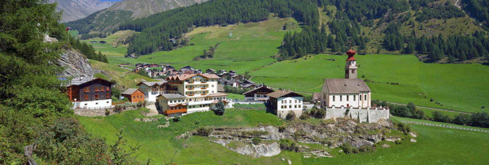 Madonna di Senales is considered the main village of the Val Senales